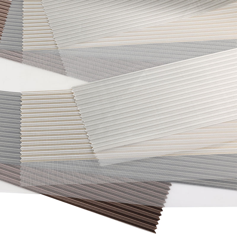 YX05 광선 투과 및 환기 세미 블랙아웃 지브라 블라인드 패브릭