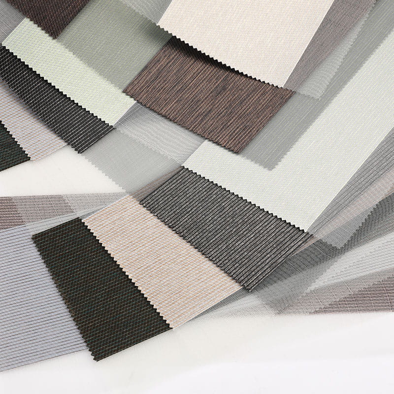 F078 침실 학교 더블 레이어 세미 정전 얼룩말 블라인드 패브릭