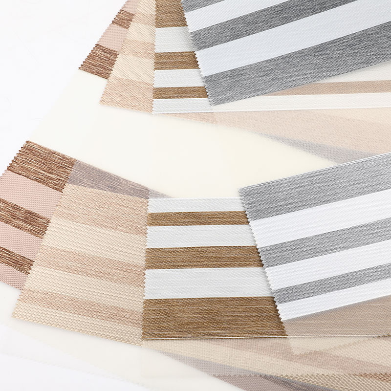 YX06 제어실 광량 세미 블랙아웃 지브라 블라인드 패브릭